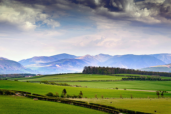A view towards Lakeland Fells.
