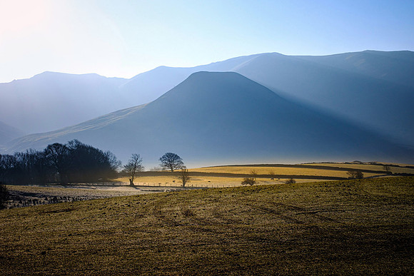 Dodd, from Whitbeck Bridge, early morning.